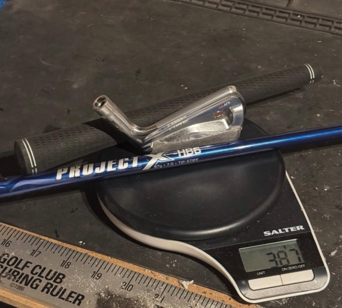 Ben Hogan UiHi 2 Iron Swing weight adjusted with carefully placed lead tape to dial in the feel of this bomber 2 iron.